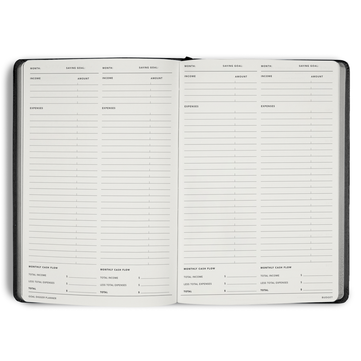 Non-Dated Goal Digger Planner B5