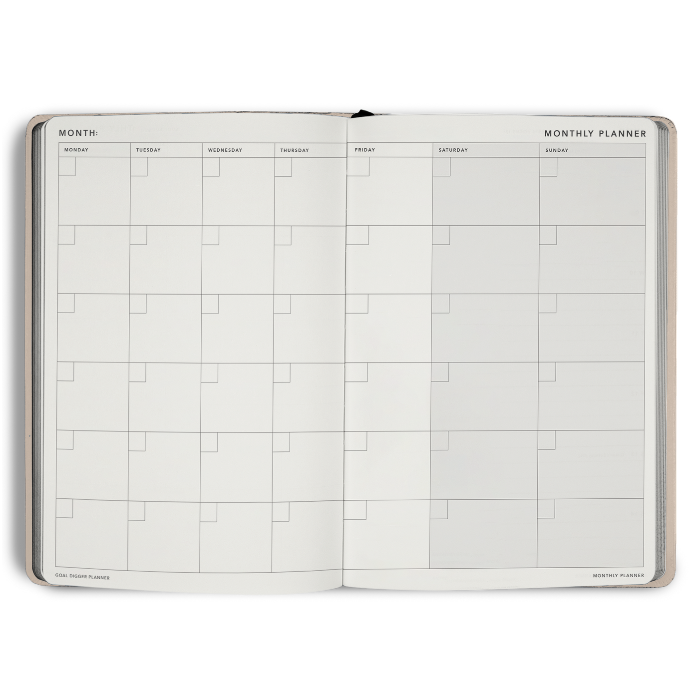 Non-Dated Goal Digger Planner B5