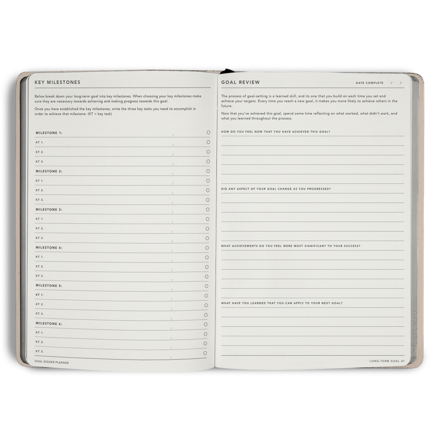 Non-Dated Goal Digger Planner B5
