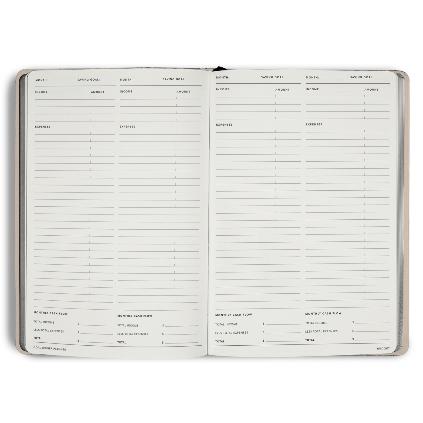 Non-Dated Goal Digger Planner B5