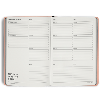 2026 'Progress Over Perfection' Goal Digger Planner Classic B5