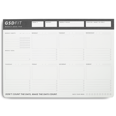 GSD FIT A4 Weekly Desk Pad