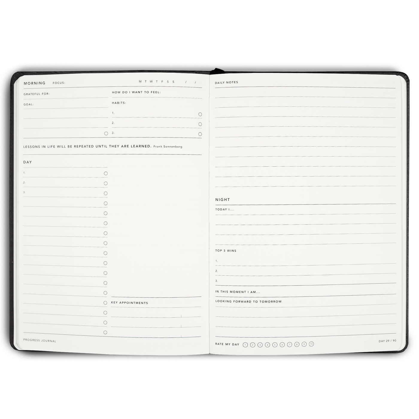 90 Day Progress Journal