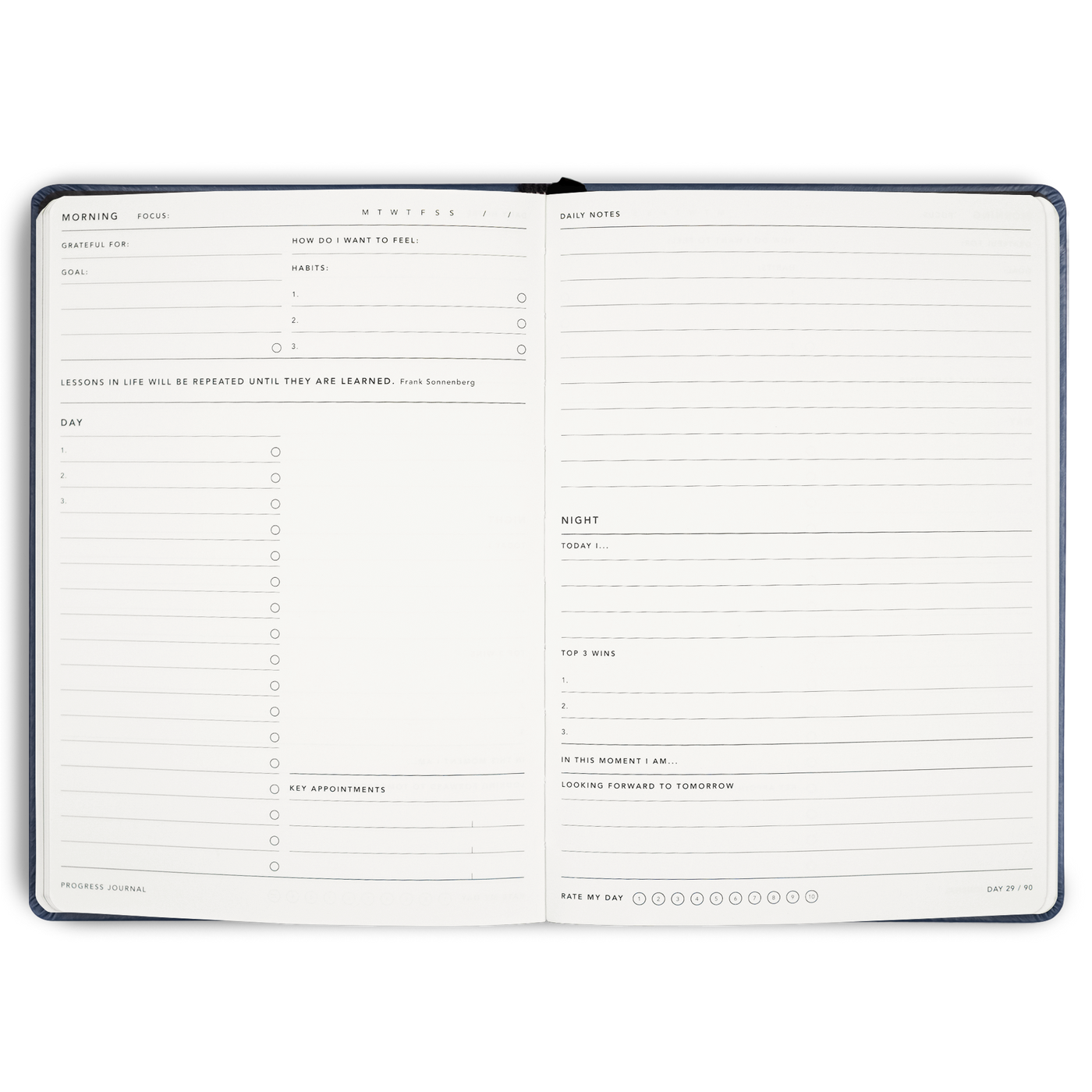 90 Day Progress Journal