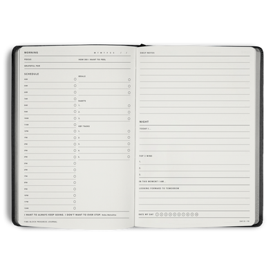 Time Block 90 Day Progress Journal