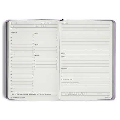 Time Block 90 Day Progress Journal