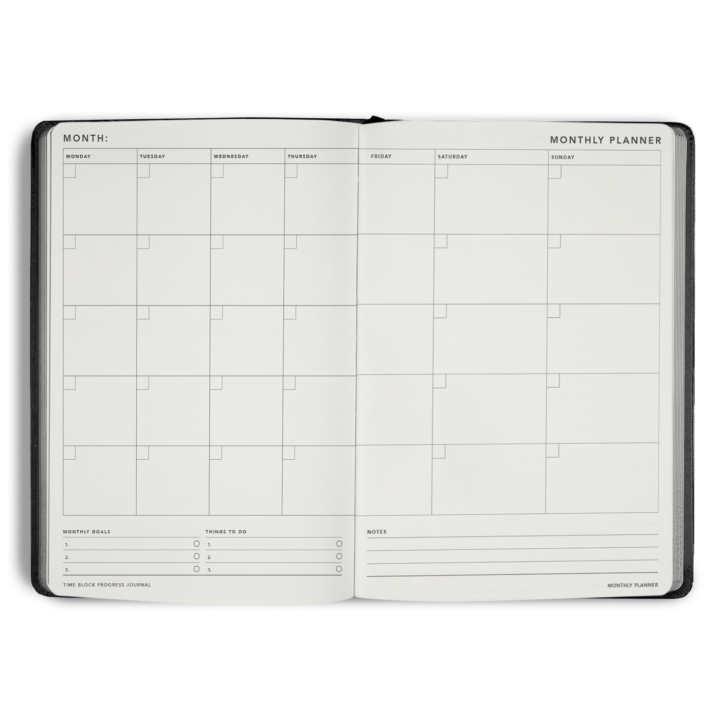 Time Block 90 Day Progress Journal