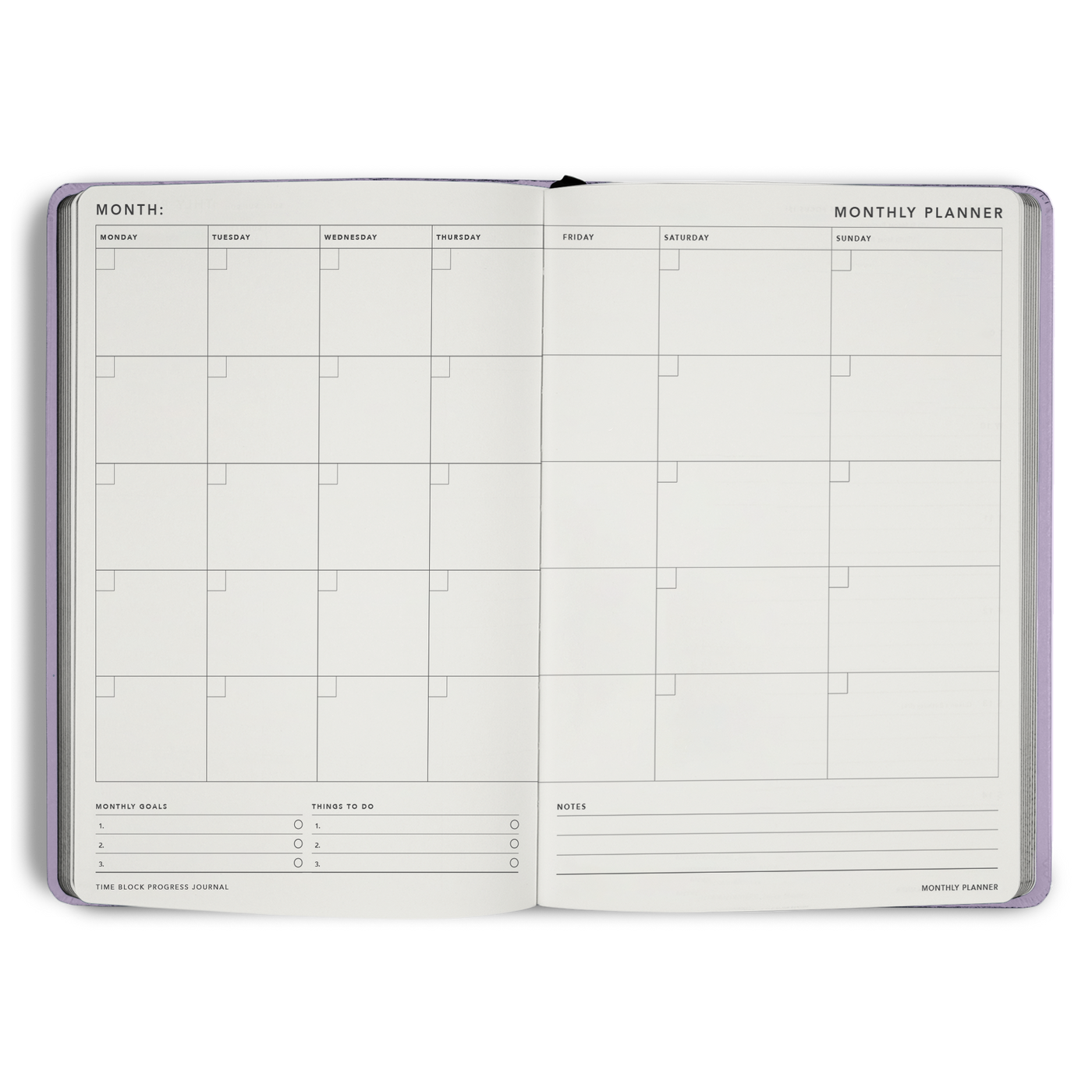 Time Block 90 Day Progress Journal
