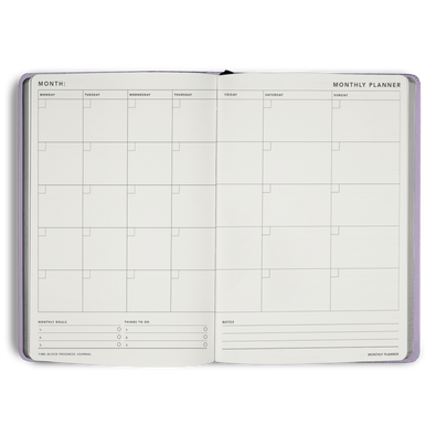 Time Block 90 Day Progress Journal