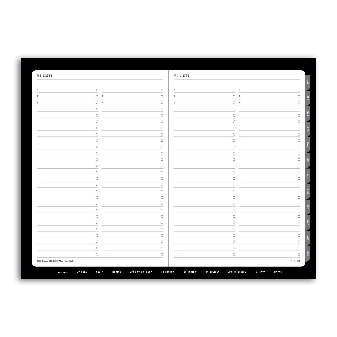 2026 DAILY Goal Digger Planner - DIGITAL