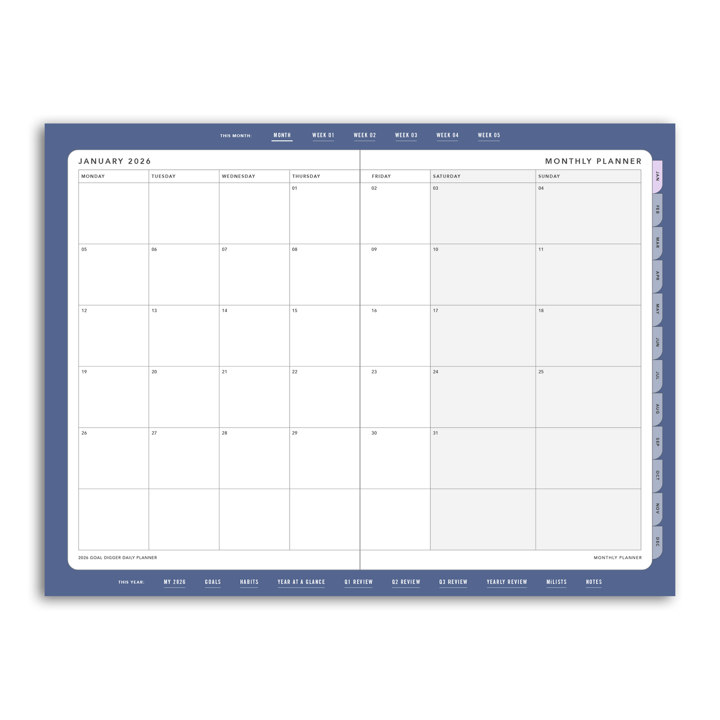 2026 DAILY Goal Digger Planner - DIGITAL