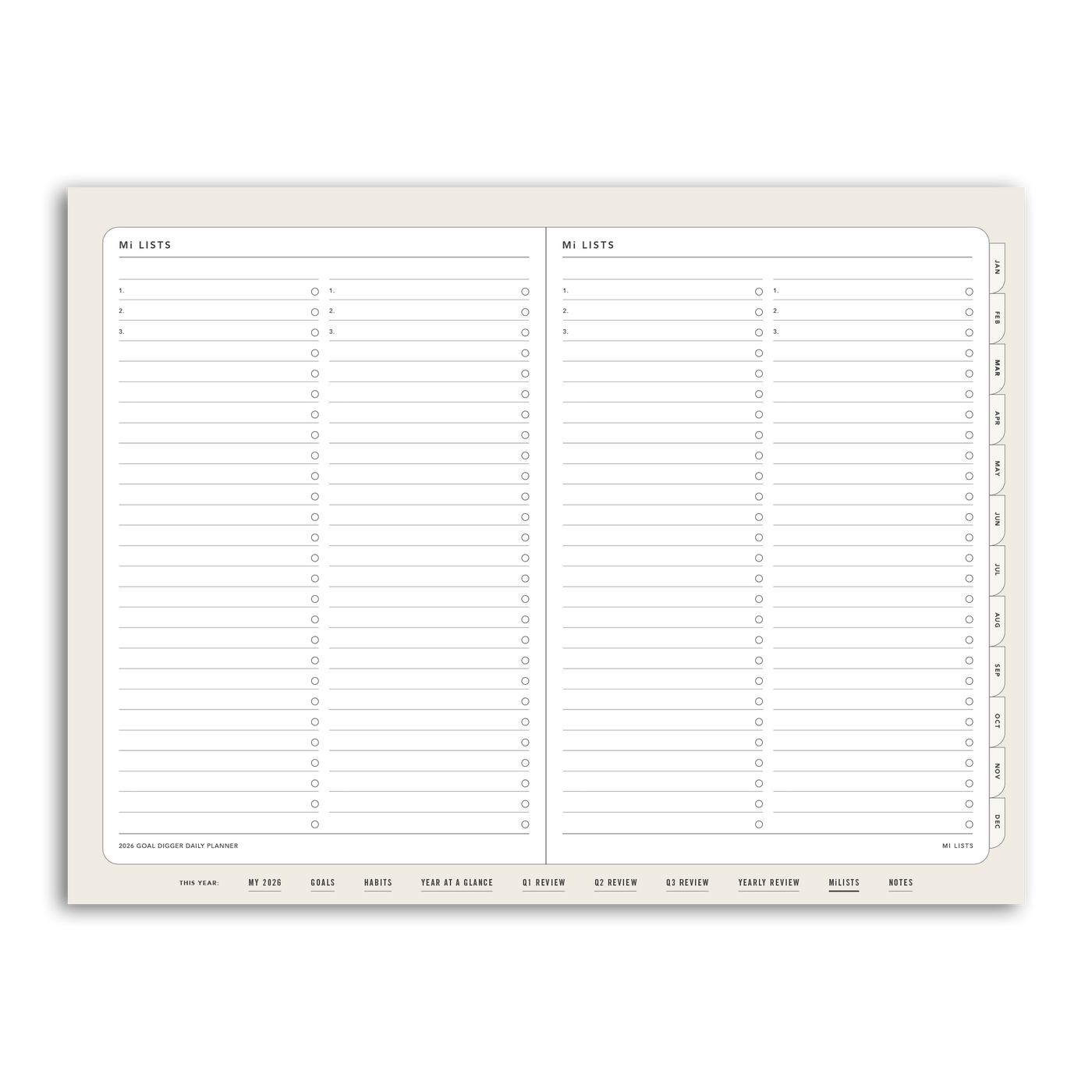 2026 DAILY Goal Digger Planner - DIGITAL