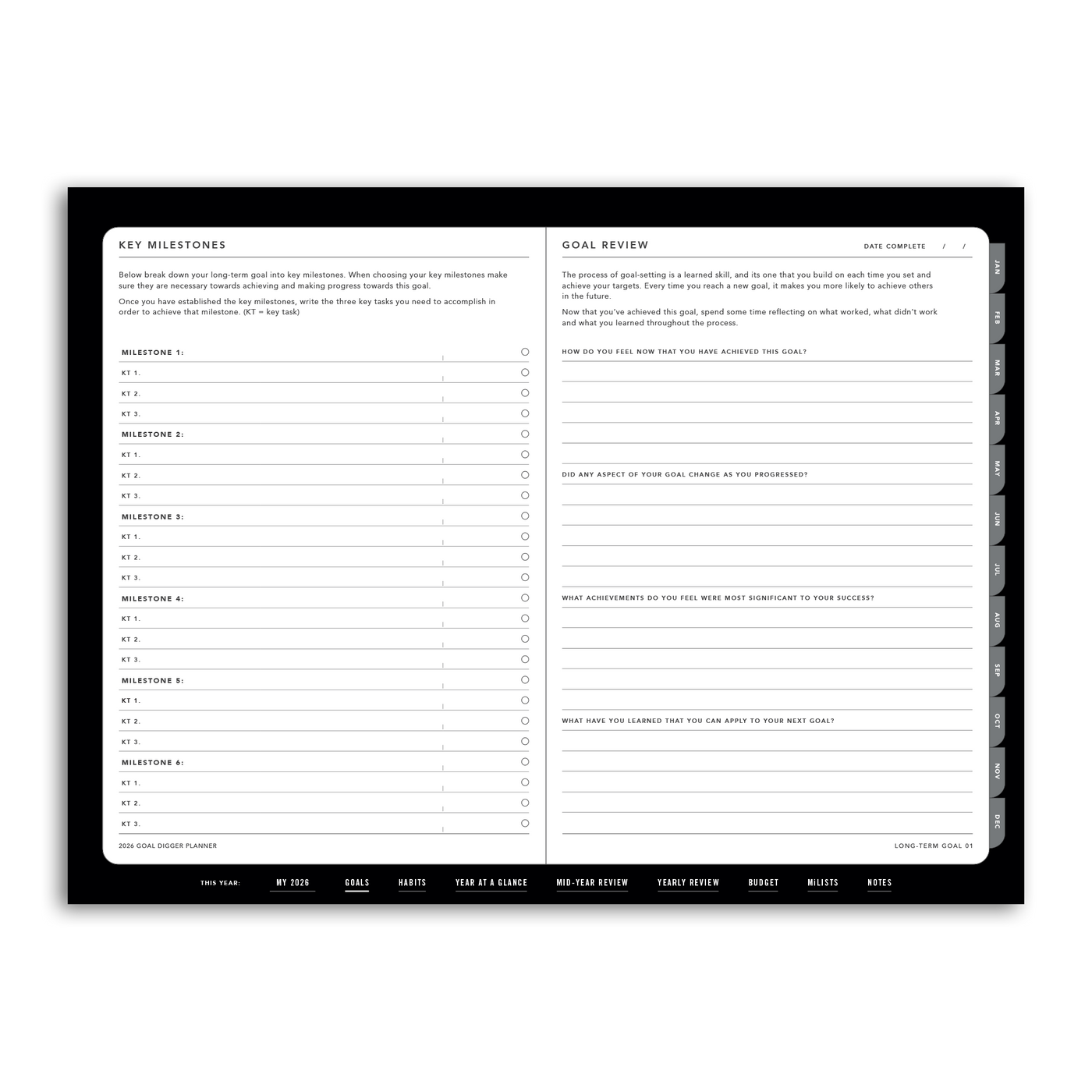 2026 Goal Digger Planner Classic - DIGITAL