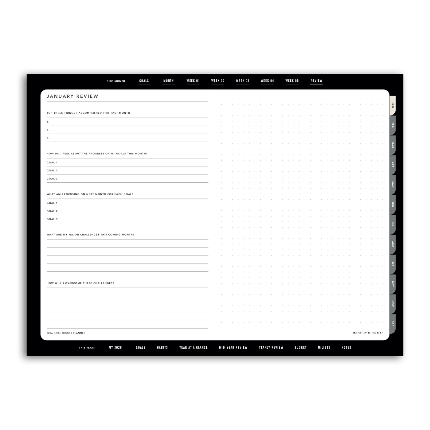 2026 Goal Digger Planner Classic - DIGITAL