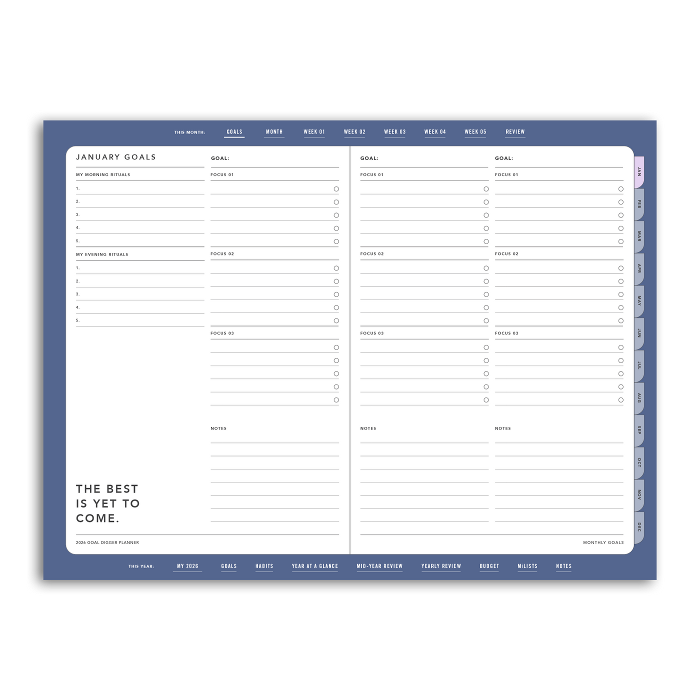 2026 Goal Digger Planner Classic - DIGITAL