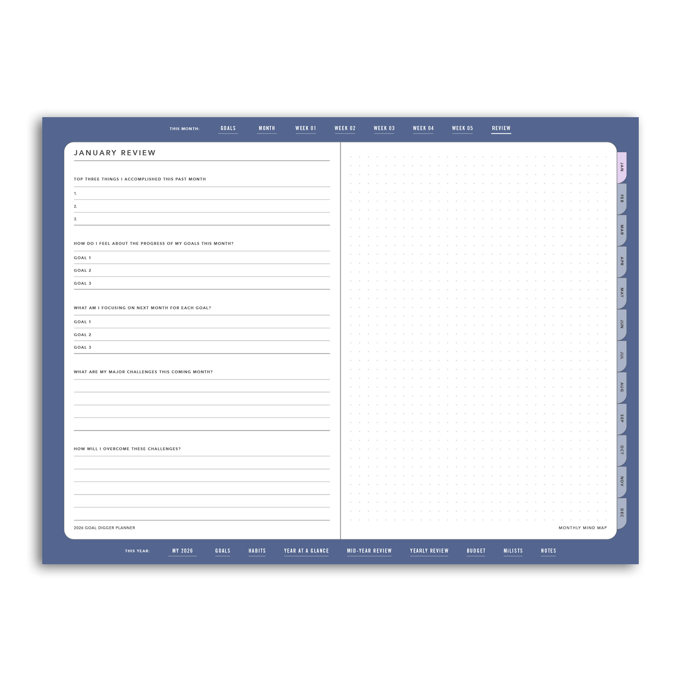 2026 Goal Digger Planner Classic - DIGITAL
