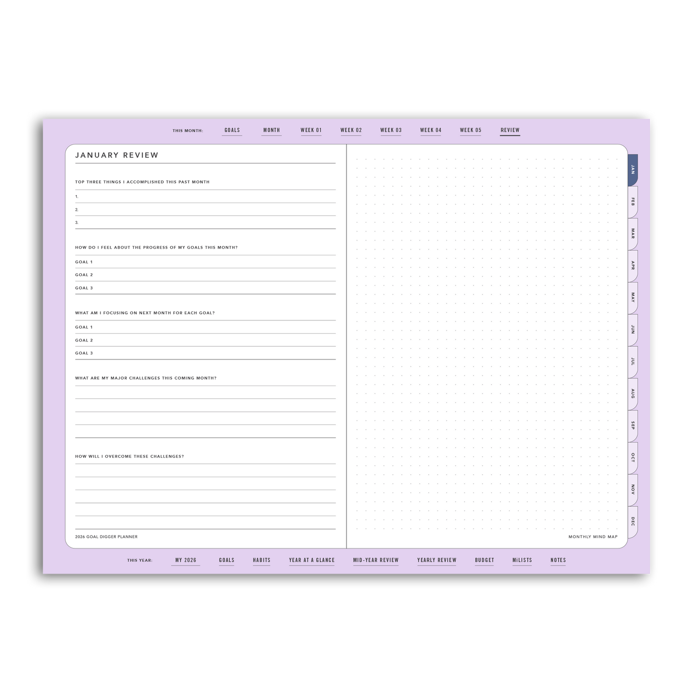2026 Goal Digger Planner Classic - DIGITAL