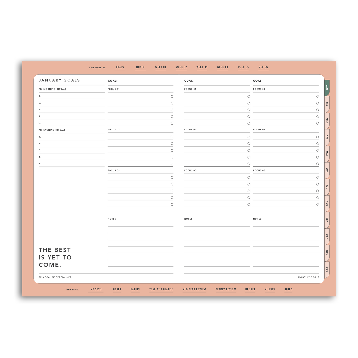 2026 Goal Digger Planner Classic - DIGITAL
