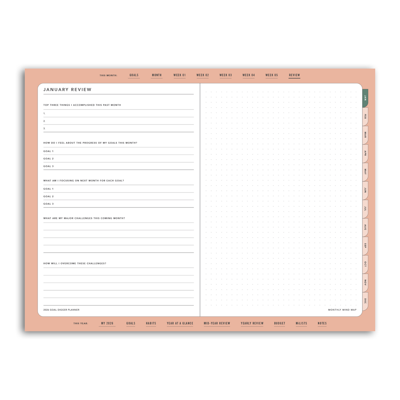 2026 Goal Digger Planner Classic - DIGITAL