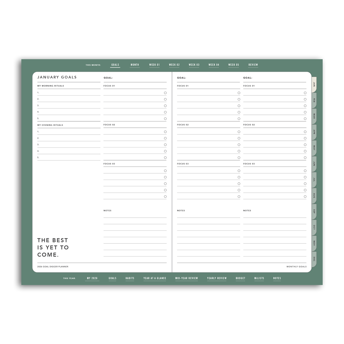 2026 Goal Digger Planner Classic - DIGITAL