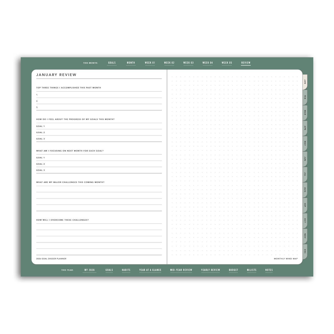 2026 Goal Digger Planner Classic - DIGITAL