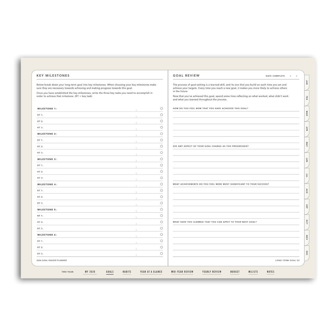 2026 Goal Digger Planner Classic - DIGITAL