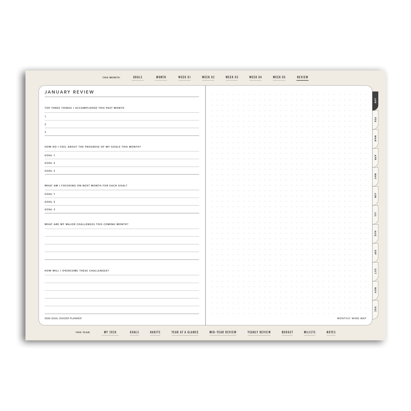 2026 Goal Digger Planner Classic - DIGITAL