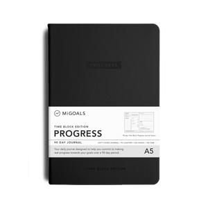 Migoals Best Seller - Time Block 90 Day Progress Journal