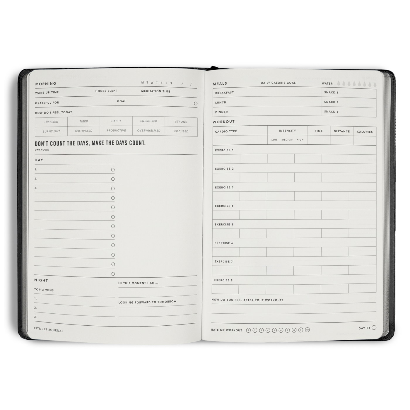 90 Day Fitness Journal