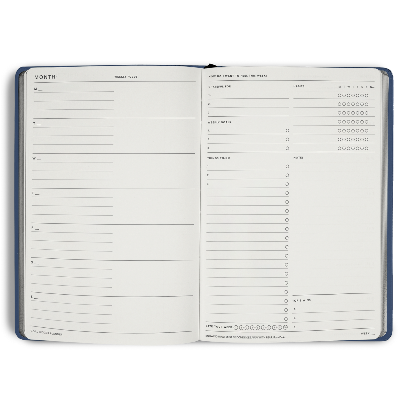 Non-Dated Goal Digger Planner B5