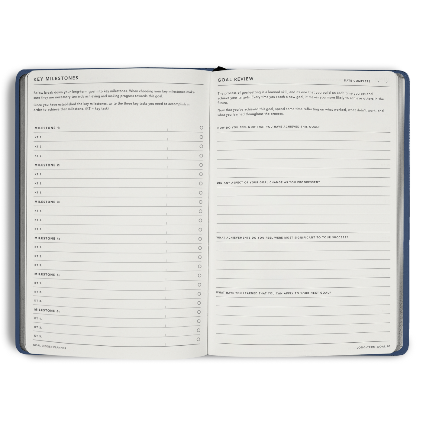 Non-Dated Goal Digger Planner B5