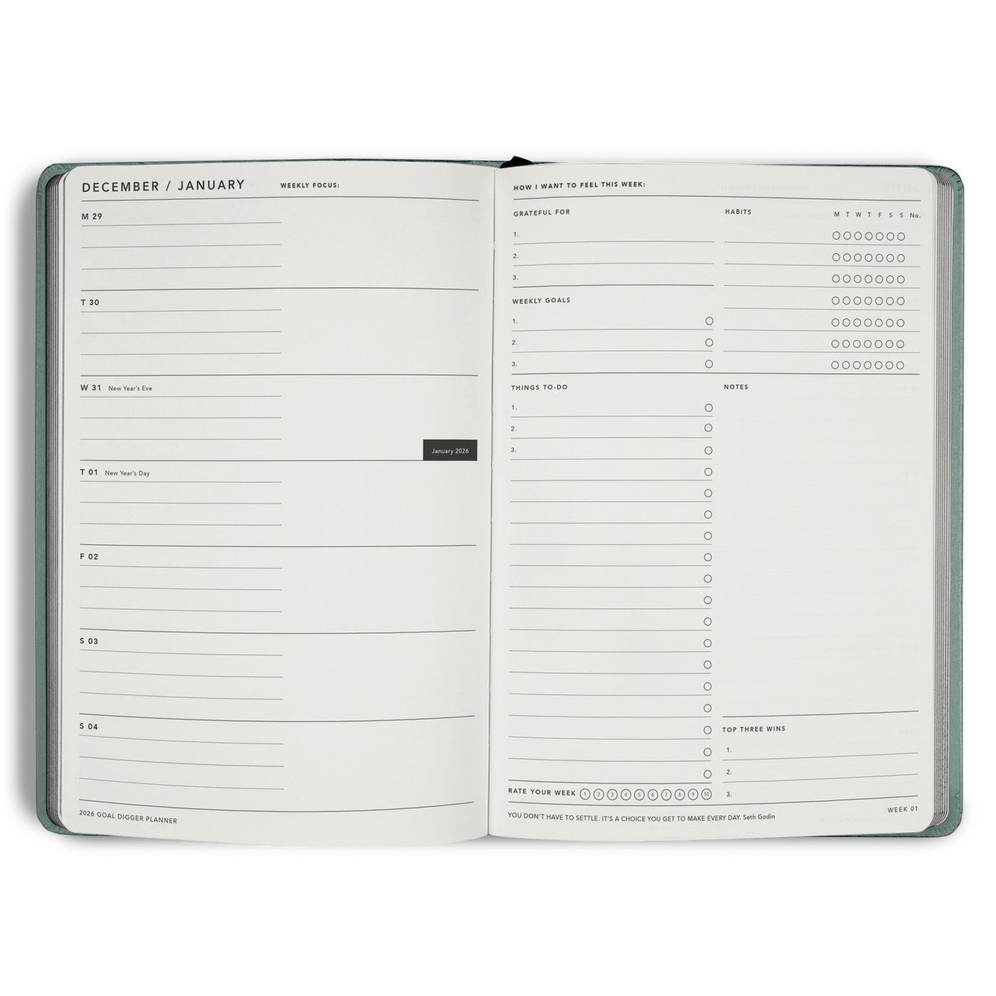 2026 Goal Digger Planner Classic B5