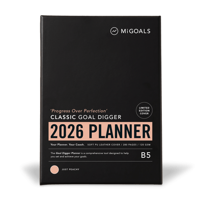 2026 'Progress Over Perfection' Goal Digger Planner Classic B5