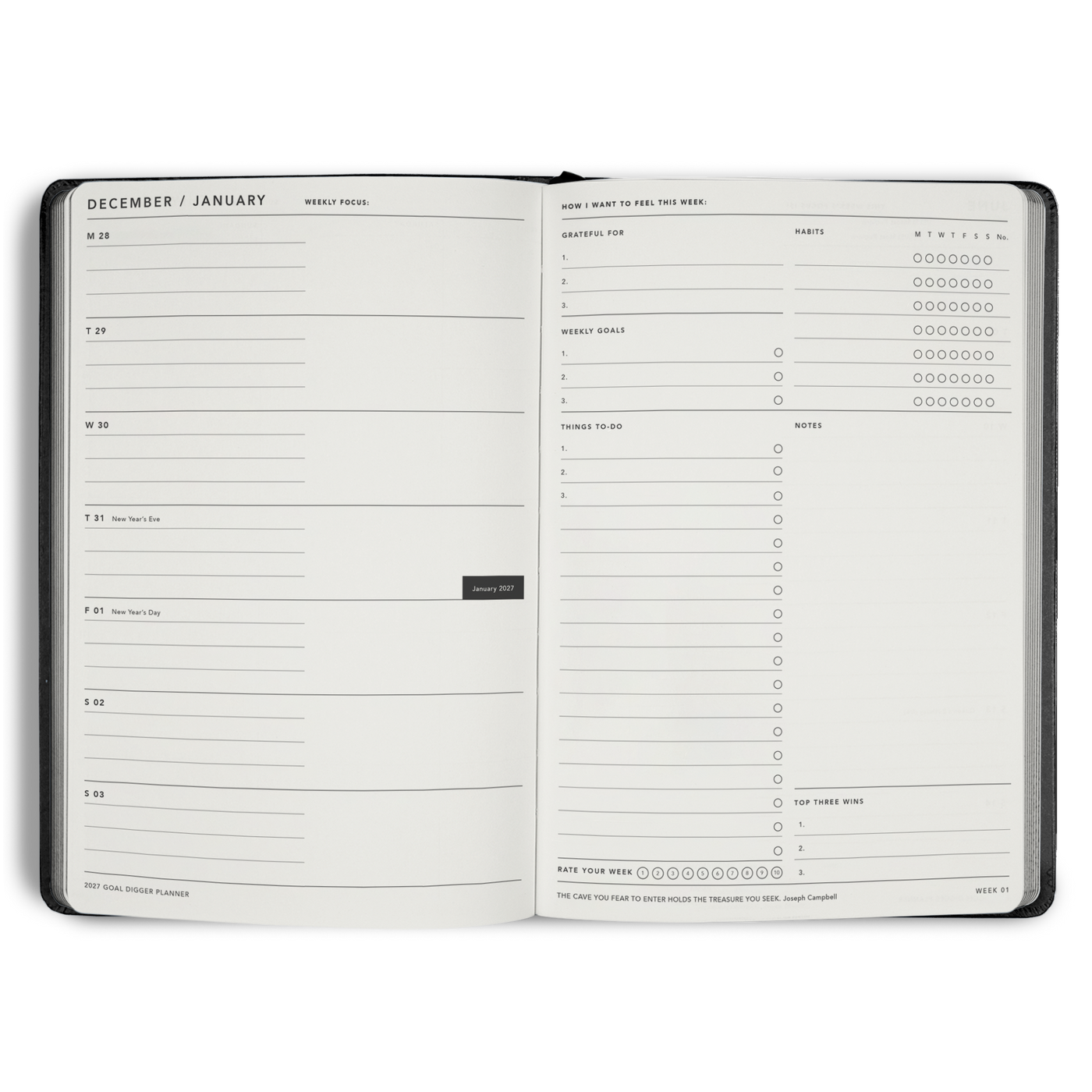 2027 Goal Digger Planner Classic B5 Manifesto