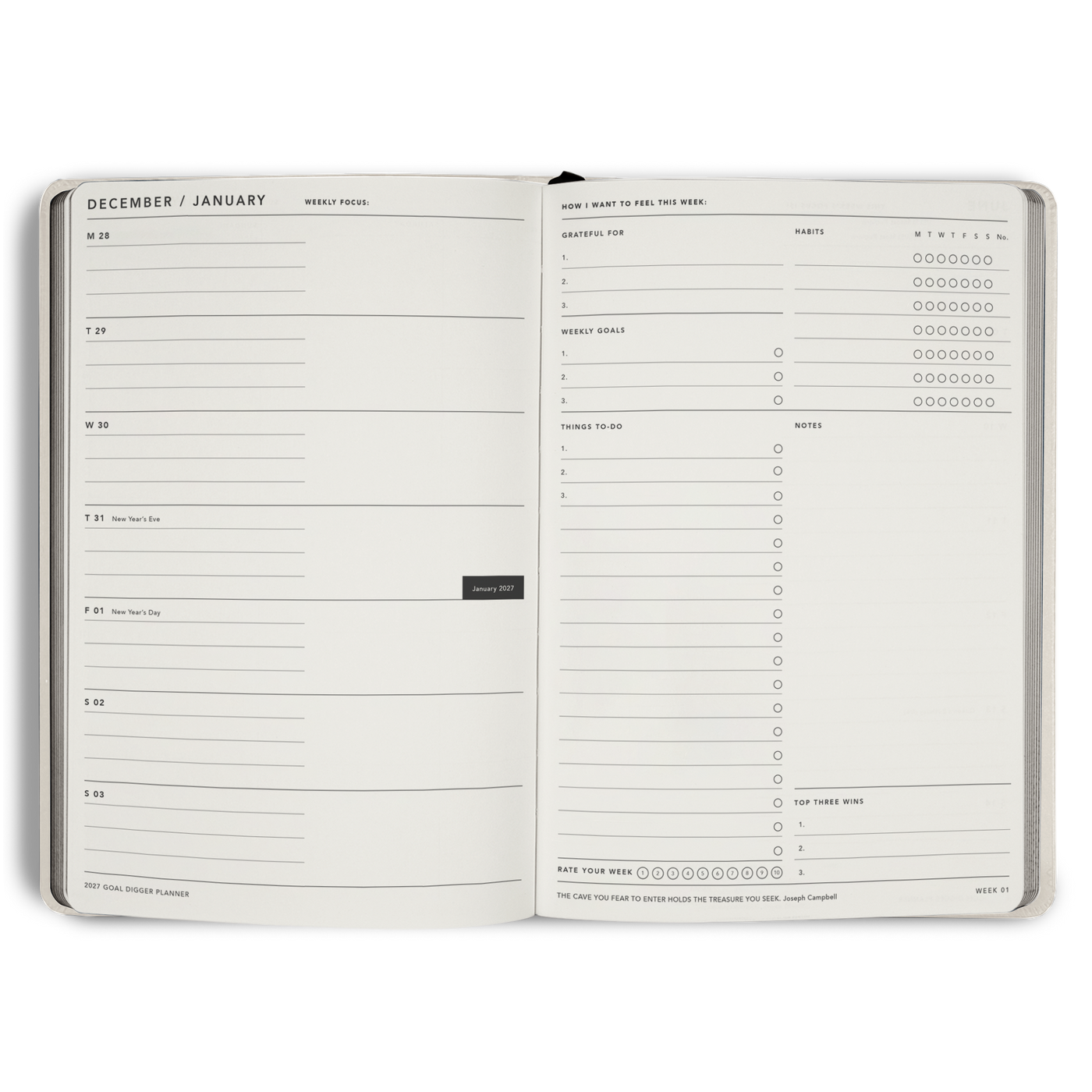 2027 Goal Digger Planner Classic B5 Manifesto