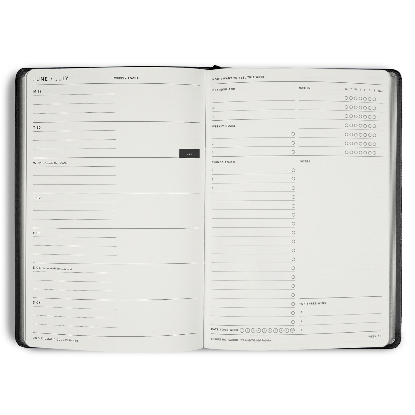 FY26/27 Goal Digger Planner Weekly
