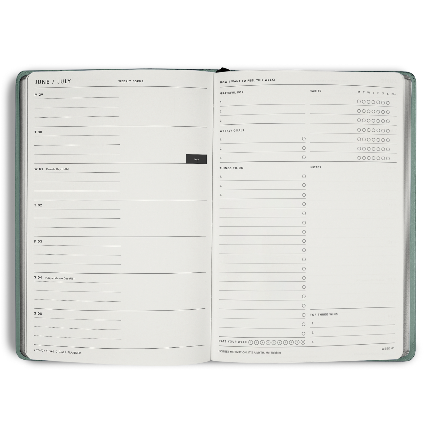 FY26/27 Goal Digger Planner Weekly
