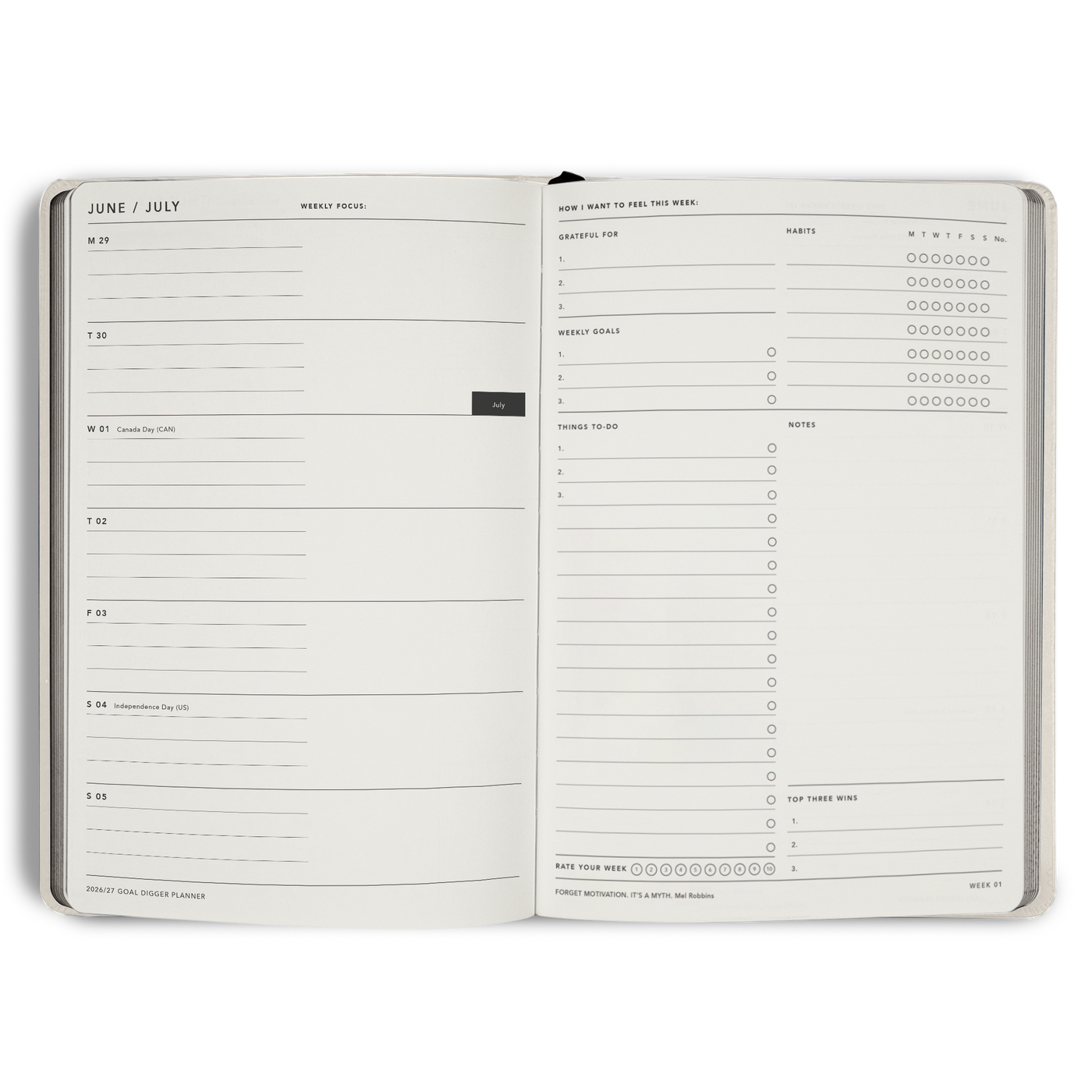 FY26/27 Goal Digger Planner Weekly