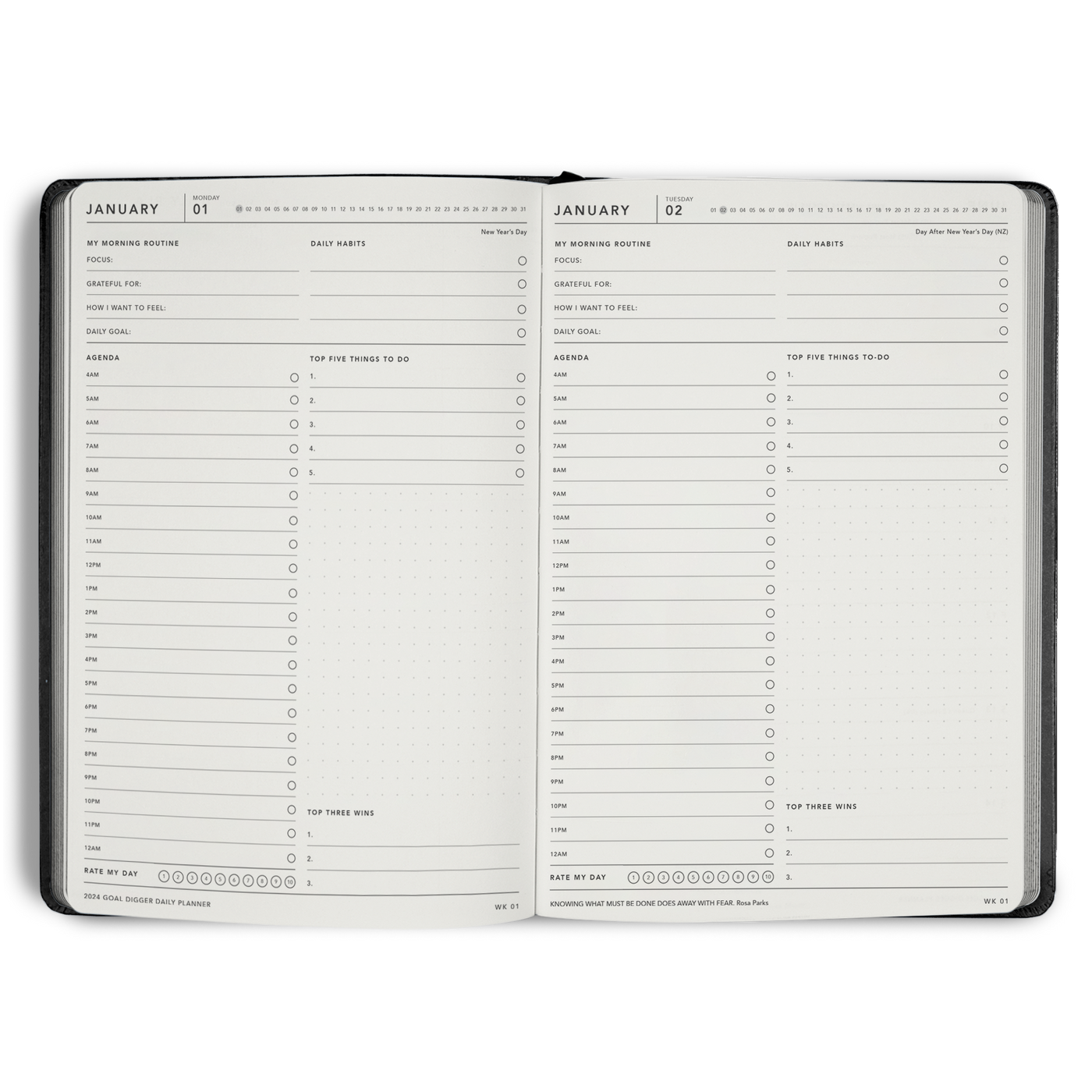 2024 DAILY Goal Digger Planner B5
