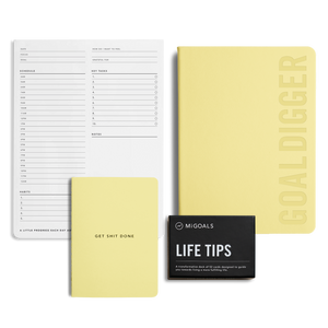 2025 Goal Digger Planner Bold Lemon Pack