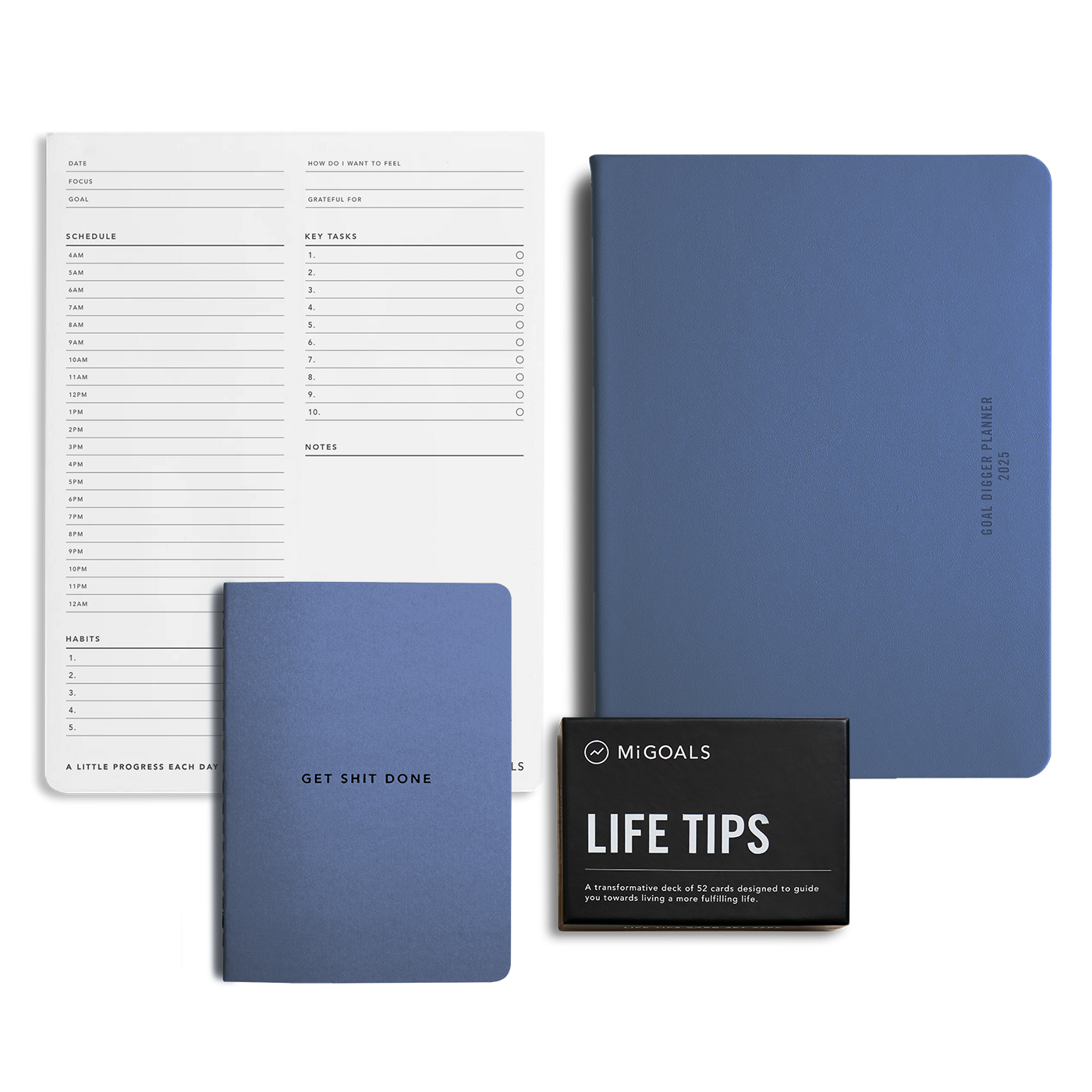 2025 Goal Digger Planner Element Blue Pack