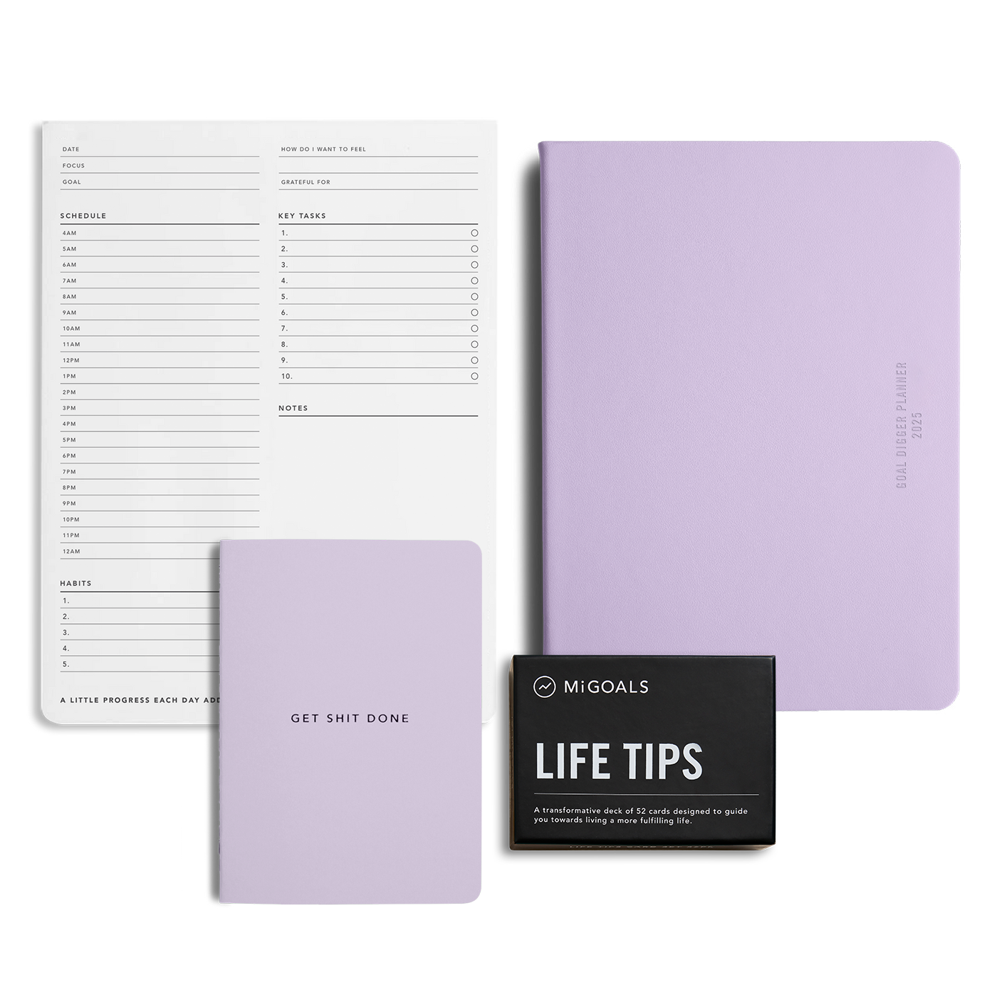 2025 Goal Digger Planner Lilac Pack