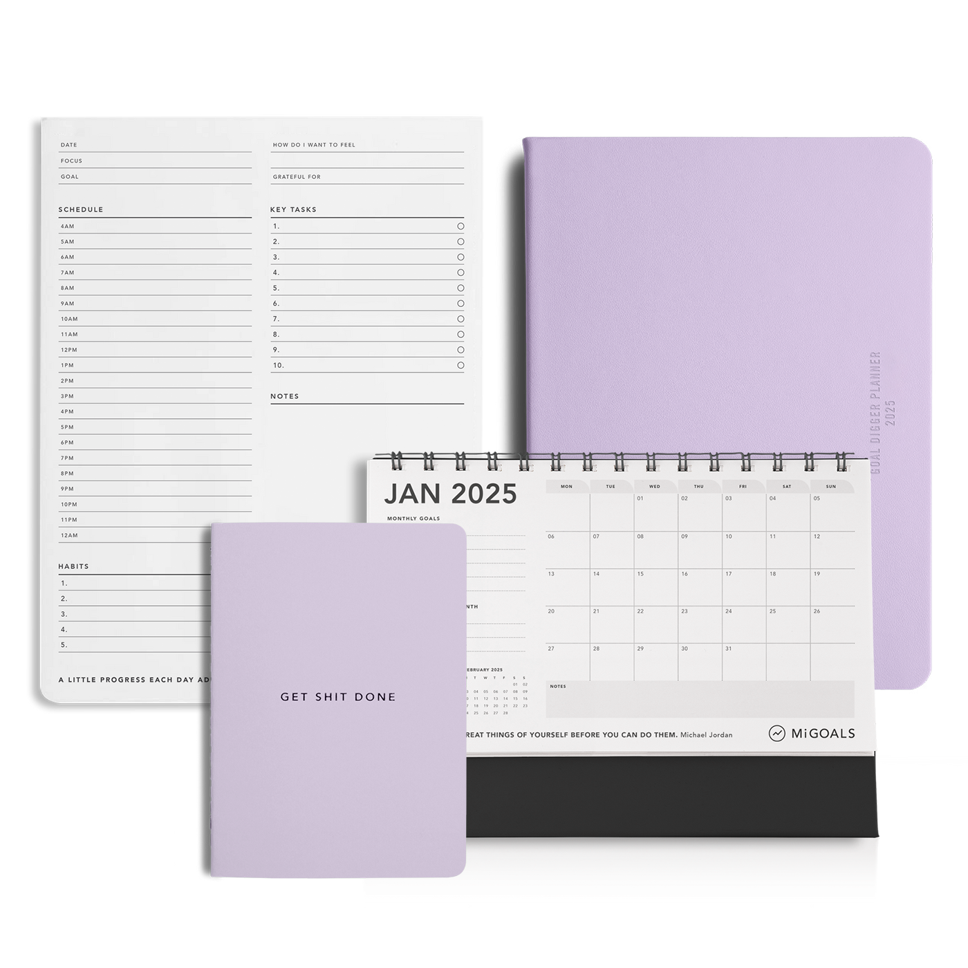 2025 Goal Digger Planner Lilac Pack