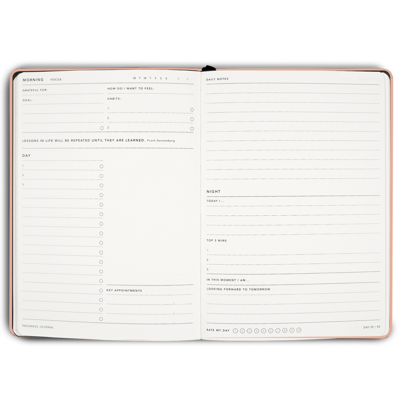 90 Day Progress Journal