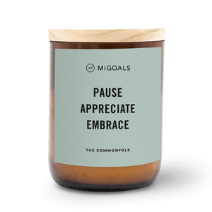 Gratitude Candle - Pause Appreciate Embrace