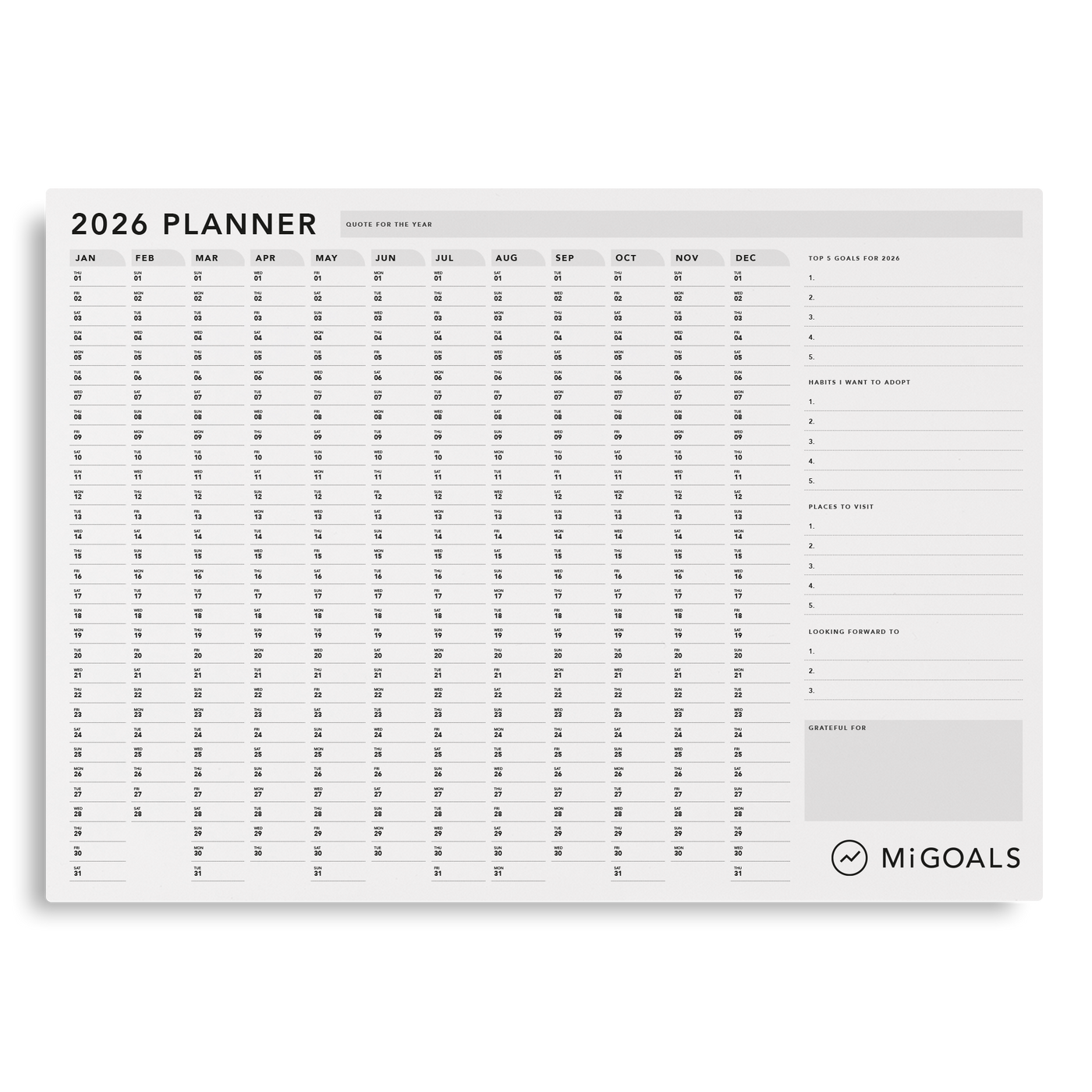 2026 Wall Planner
