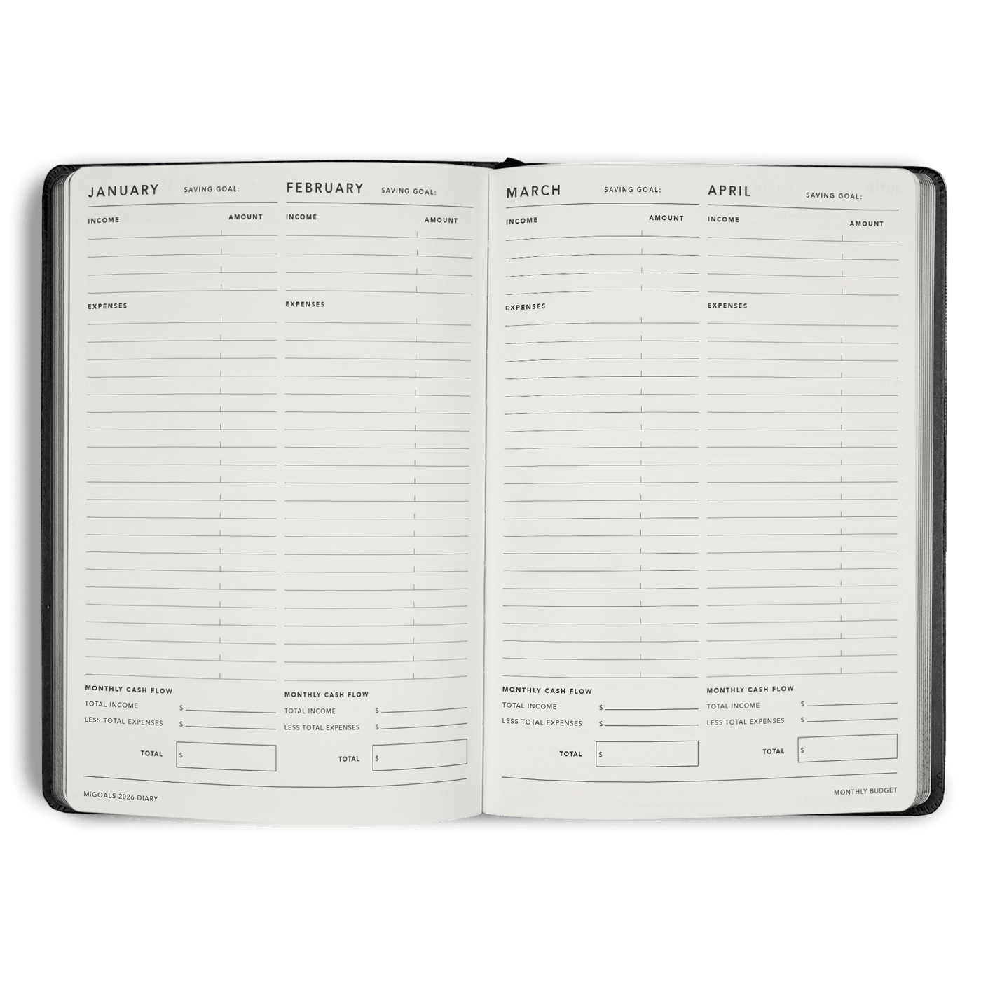 2026 Diary Weekly Notes A5