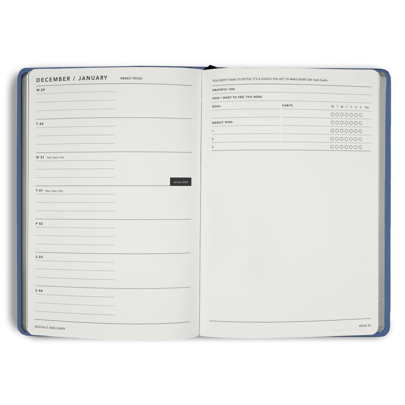 2026 Diary Weekly Notes A5