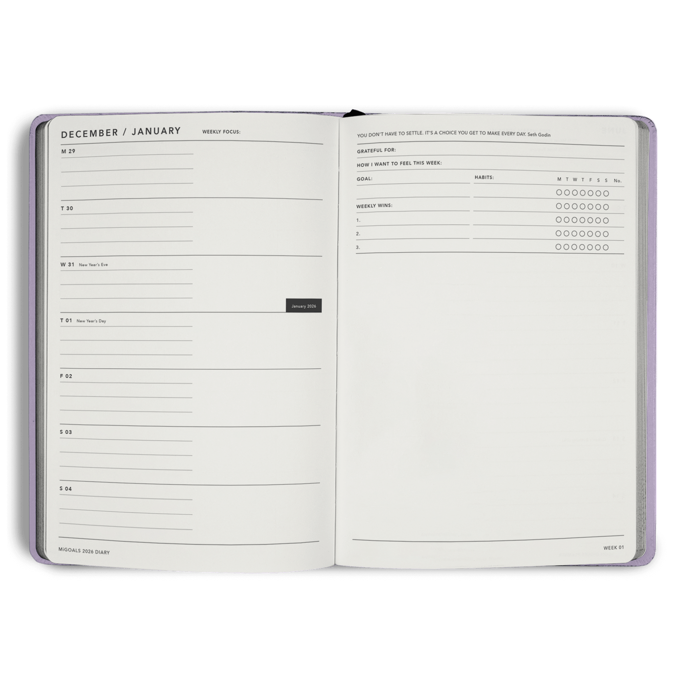2026 Diary Weekly Notes A5