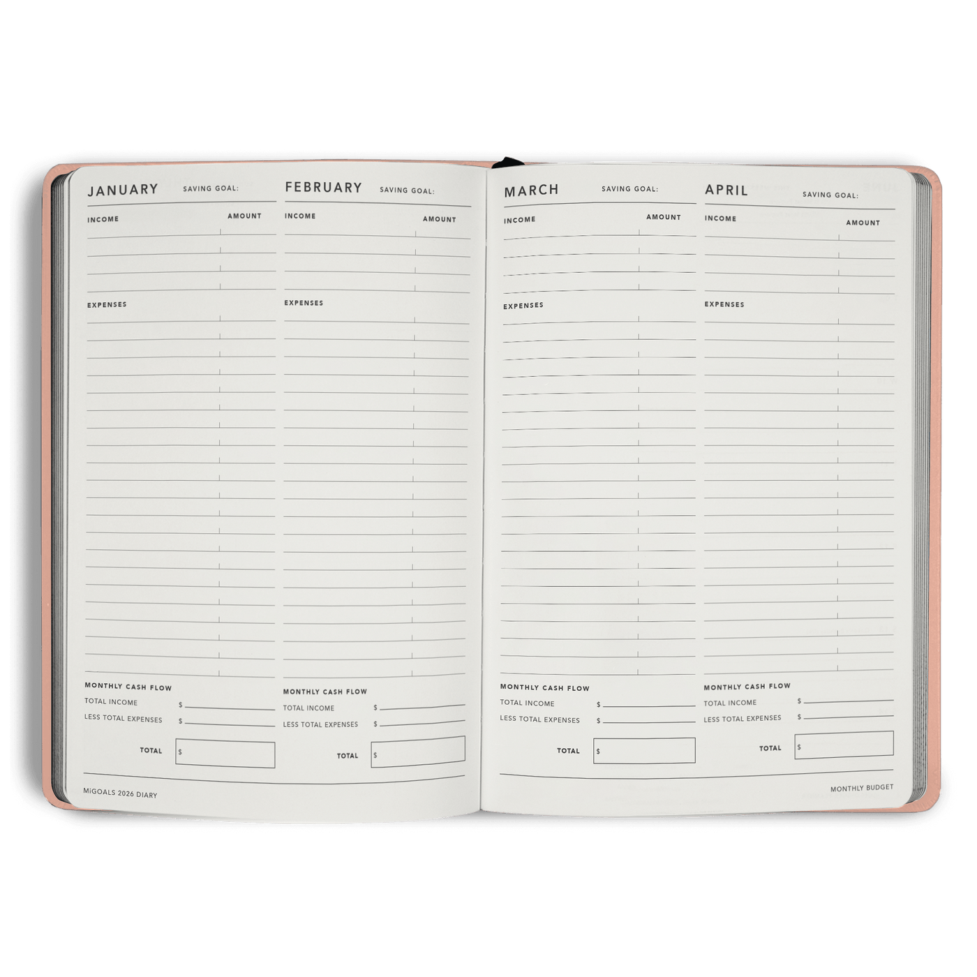 2026 Diary Weekly Notes A5